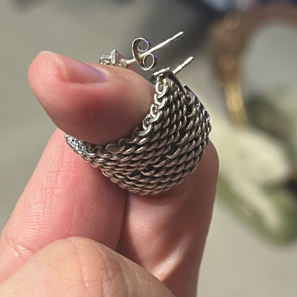 Tiffany & Co. Silver Earrings - Picture 6 of 8